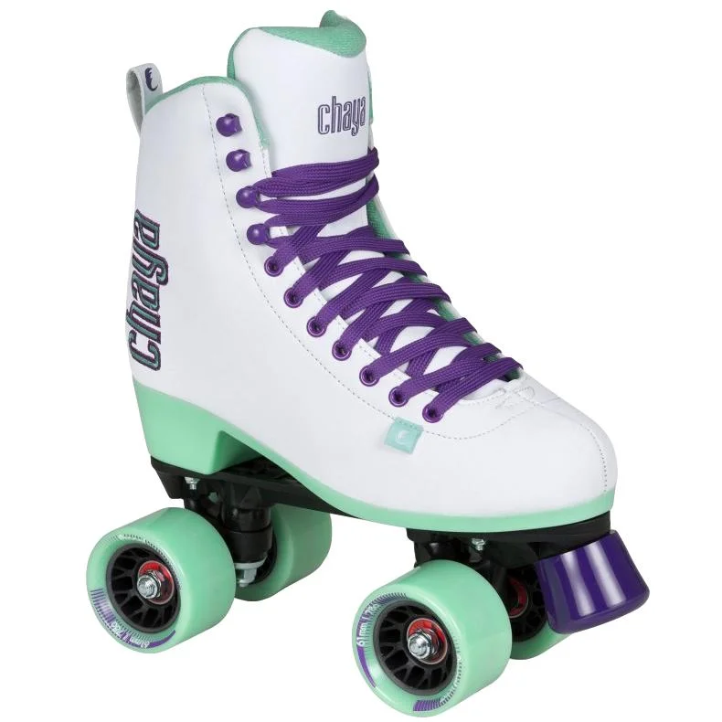 Chaya Melrose White/Teal Roller Skates