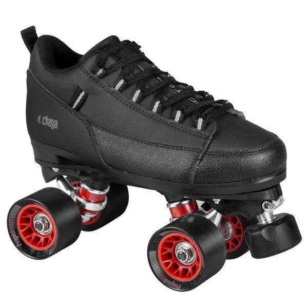 Chaya Ruby Leather Roller Skate Black