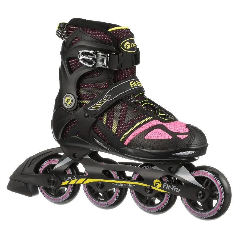 Fit-Tru Cruze 84 Pink Womens Inline Skates - (Size 6 NEW/Open Box)