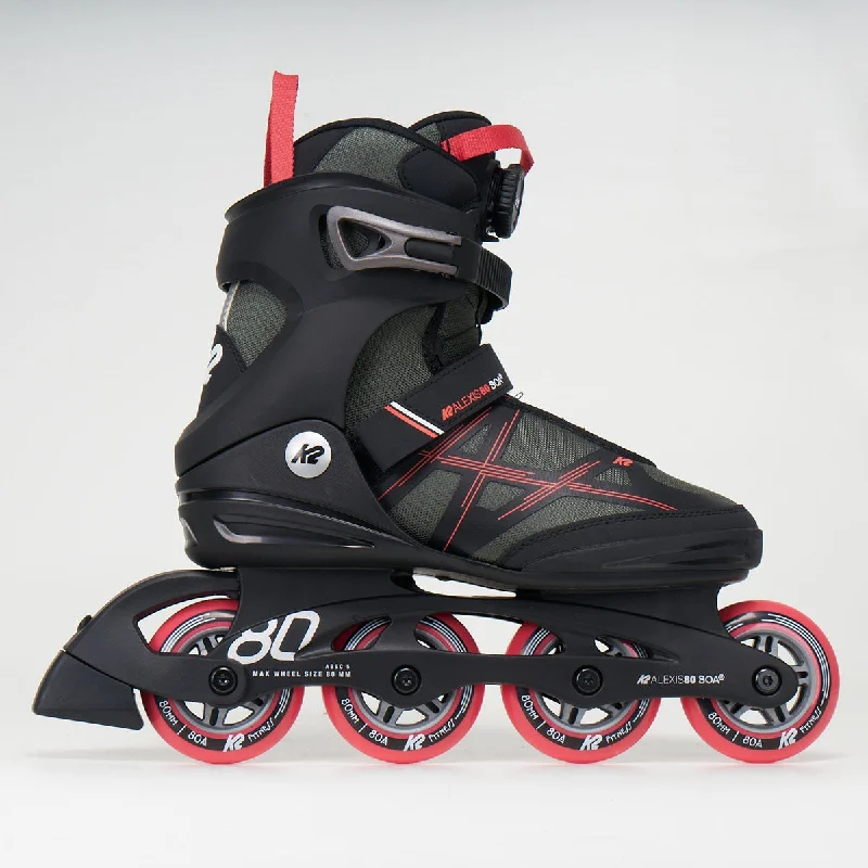 K2 Alexis 80 Boa Woman's Inline Skates - Black / pink