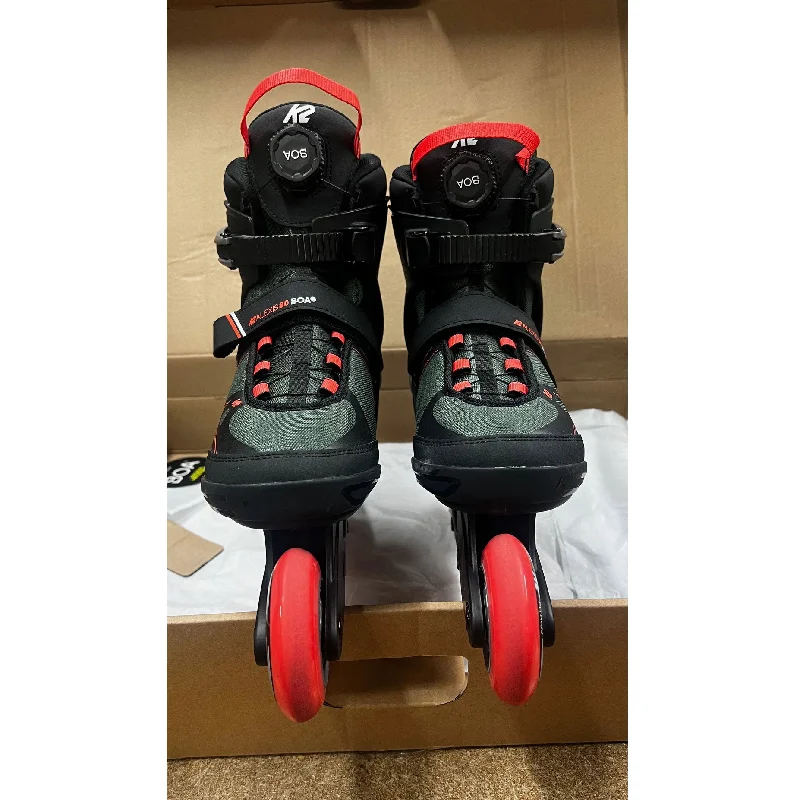 K2 Alexis 80 Boa Gray-Coral Womens Inline Skates - Lightly Used Size 8