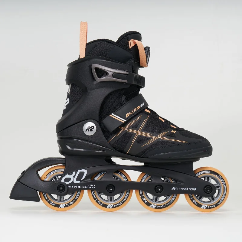 K2 Alexis 80 Boa Woman's Inline Skates - Peach