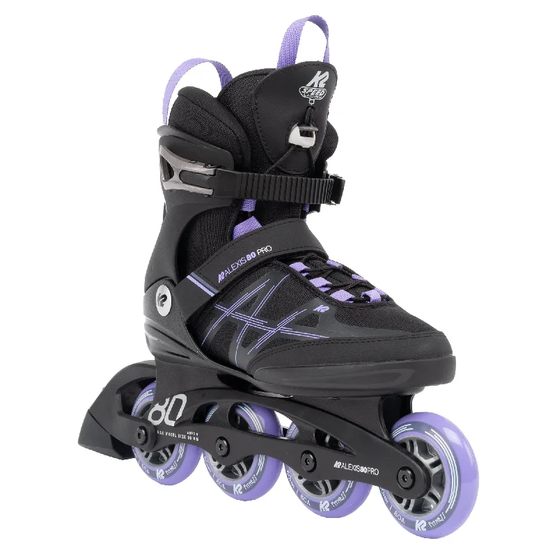 K2 Alexis 80 Pro Lavendar Womens Inline Skates - Size 9.5 Lightly Used