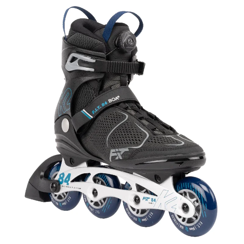 K2 F.I.T. 84 Boa Gray Mens Inline Skates - (Moderately Used Size 9.5)