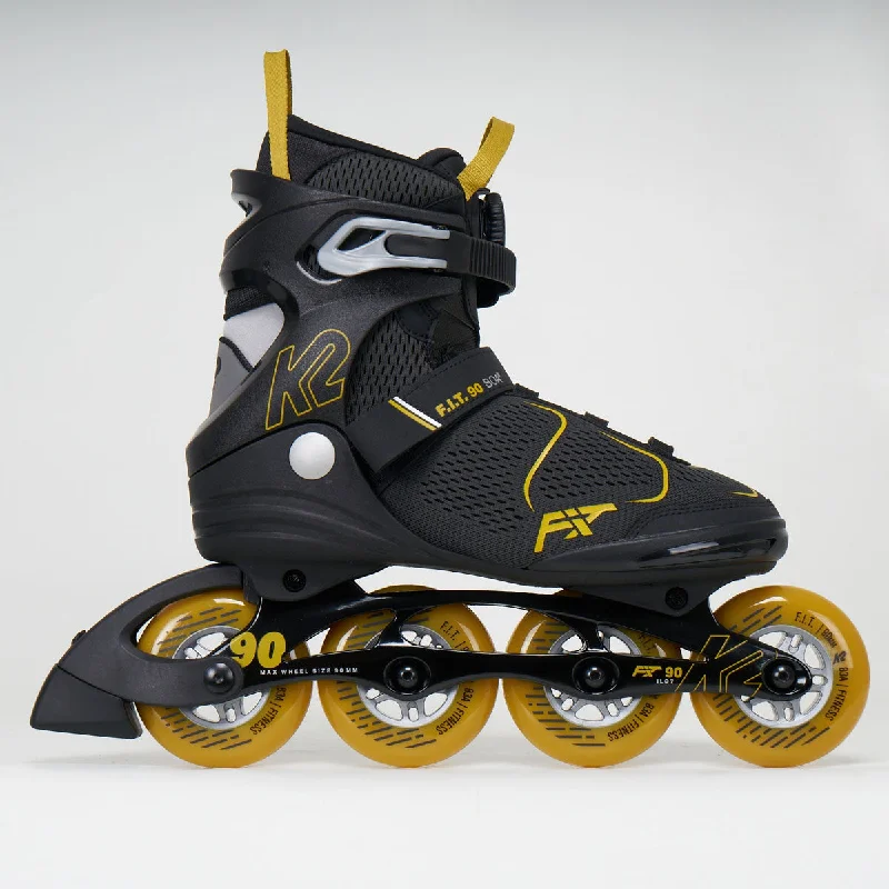 K2 F.I.T. 90 Boa Men's Inline Skates - Black / Yellow