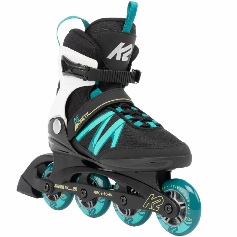 K2 Kinetic 80 Inline Skates Womens Black / Turquoise