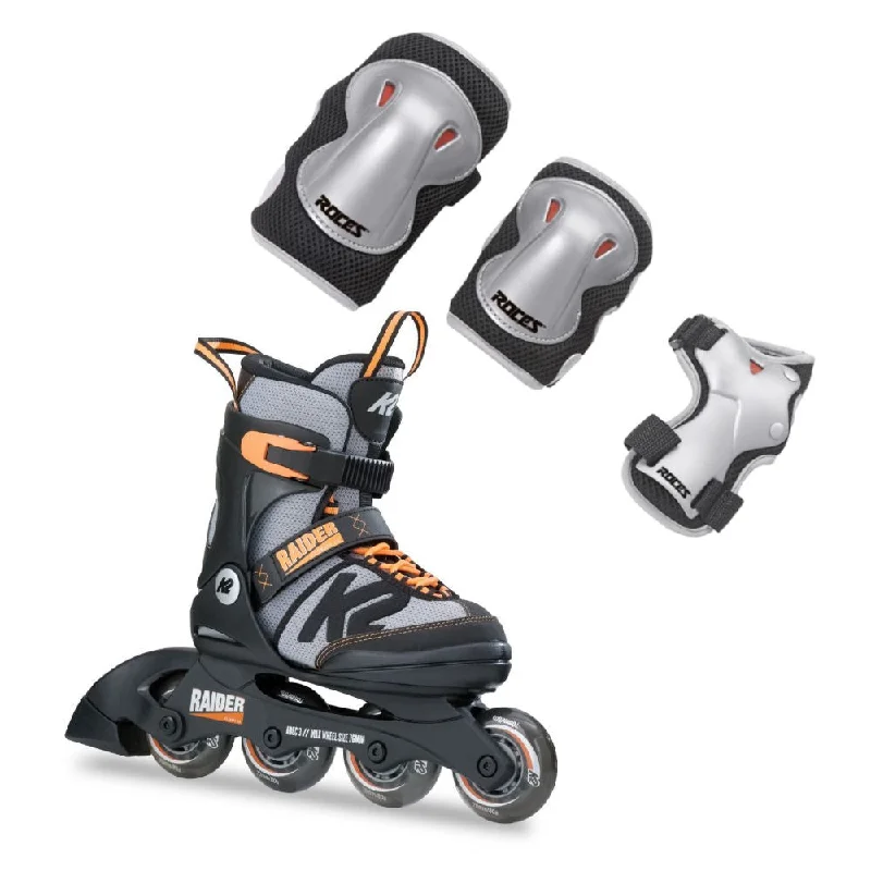 K2 Raider Tripack Inline Skate Bundle