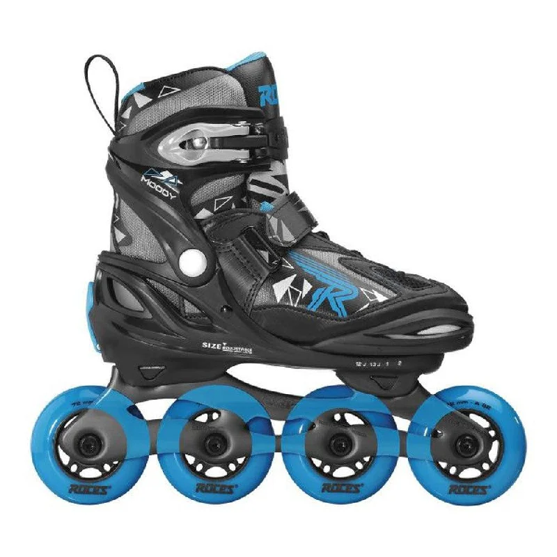 Roces Moody Boy TIF Black Astro Blue Adjustable Inline Skates