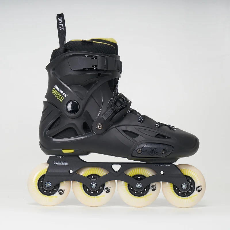 Powerslide Imperial ONE 80 Inline Skates - Unisex - Black/Yellow