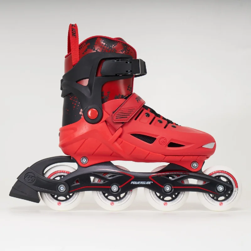 Powerslide Phuzion Universe Size Adjustable Inline Junior Skates - Red