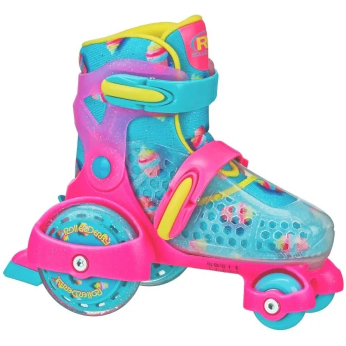 RDS Fun Roll Skate Girls Ice-cream Adjustable Roller Skates