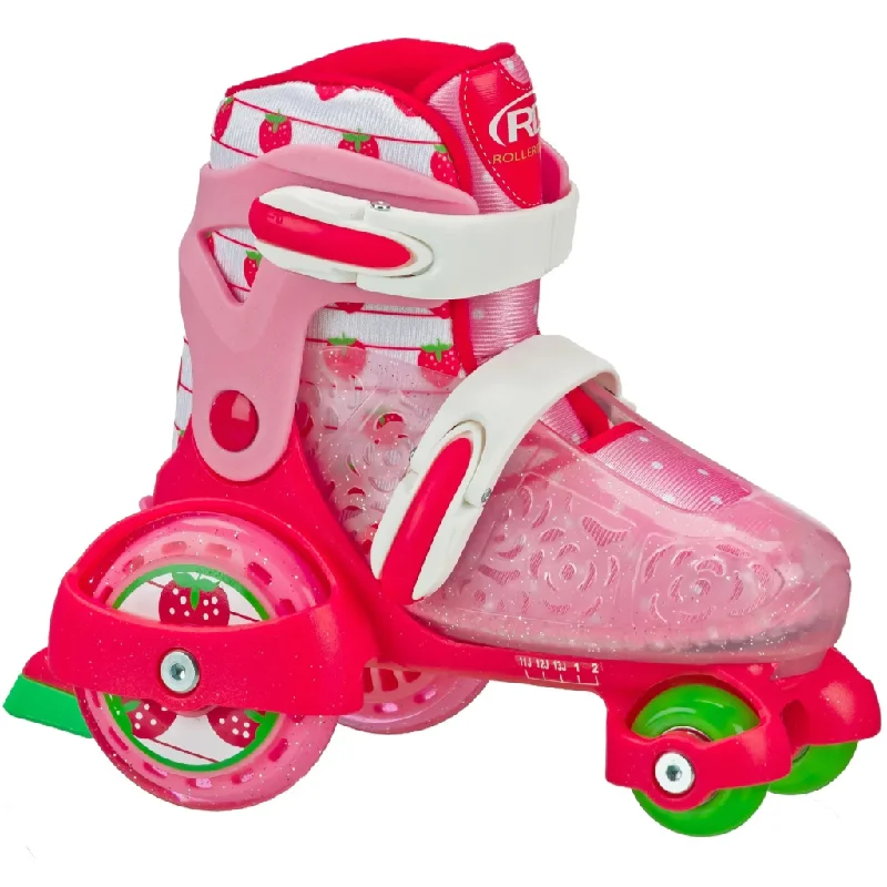 RDS Fun Roll Skate Girls Strawberry Adjustable Roller Skates