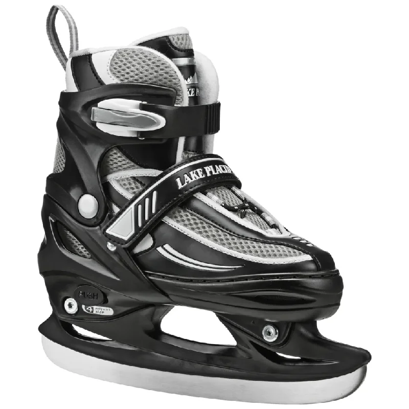 RDS Summit Boys Black Adjustable Ice Skate