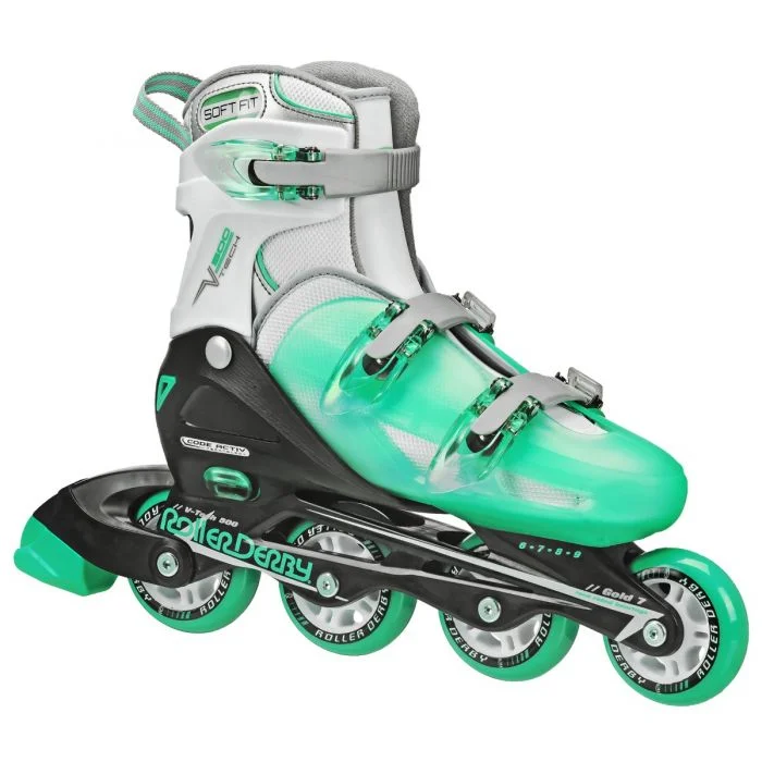 RDS V-Tech 500 Girls (US6-9) Mint Adjustable Inline Skates