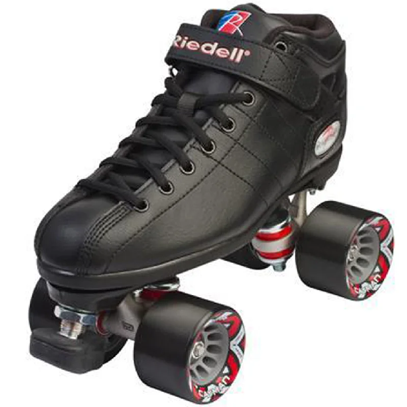 Riedell R3 Rollerskate Black (w Indoor speed Caymans)