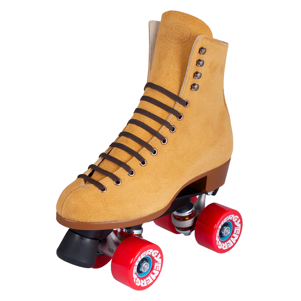 Riedell Zone 135 Tan Rollerskates w Energys