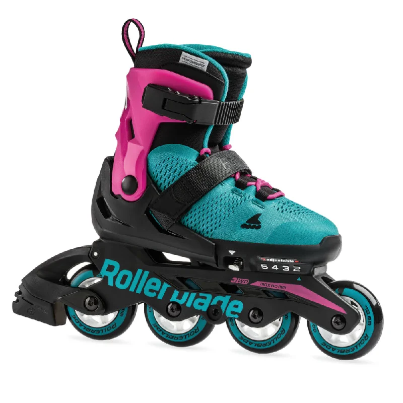 Rollerblade Microblade Girls Inline Skate, Emerald Green