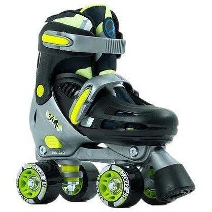 SFR Hurricane III Quad Roller Skates - Black Yellow