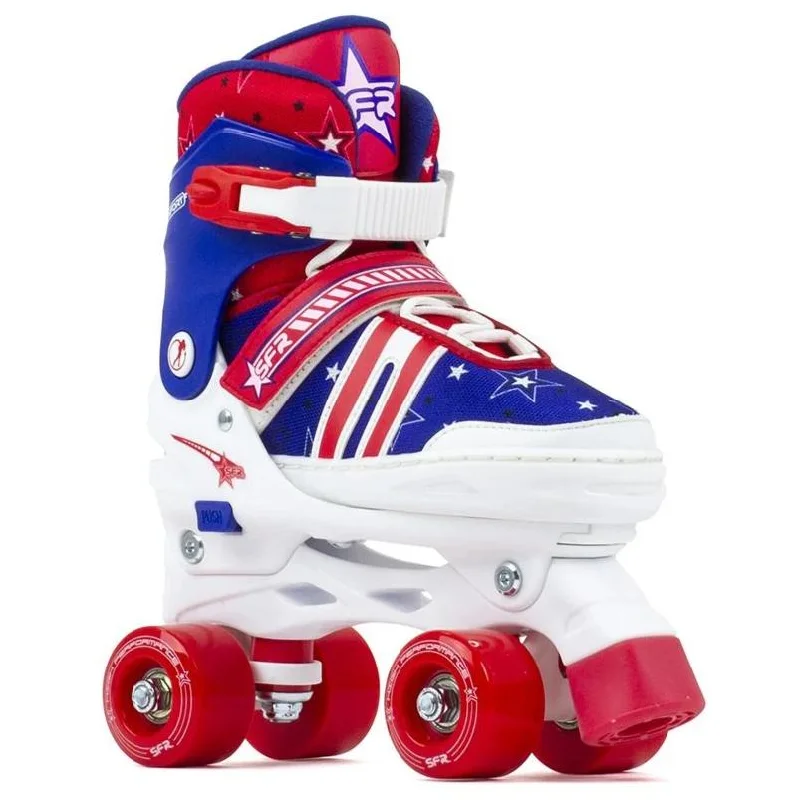 SFR Spectra Kids Adjustable Quad Skates -  Blue Red