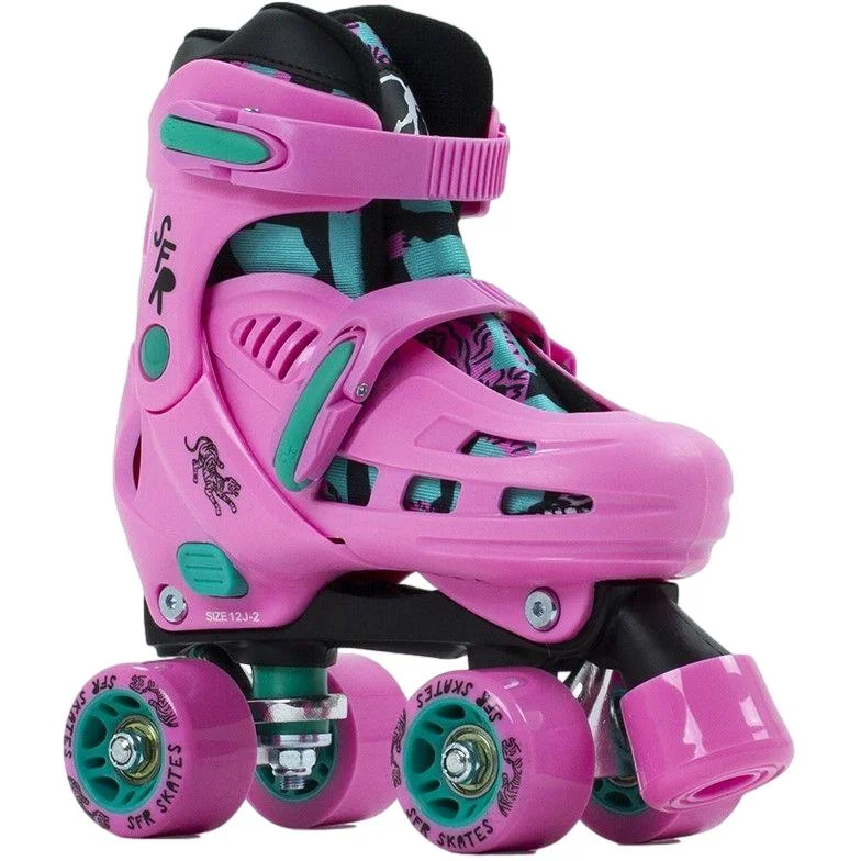 SFR Storm IV Quad Roller Skates Pink Green