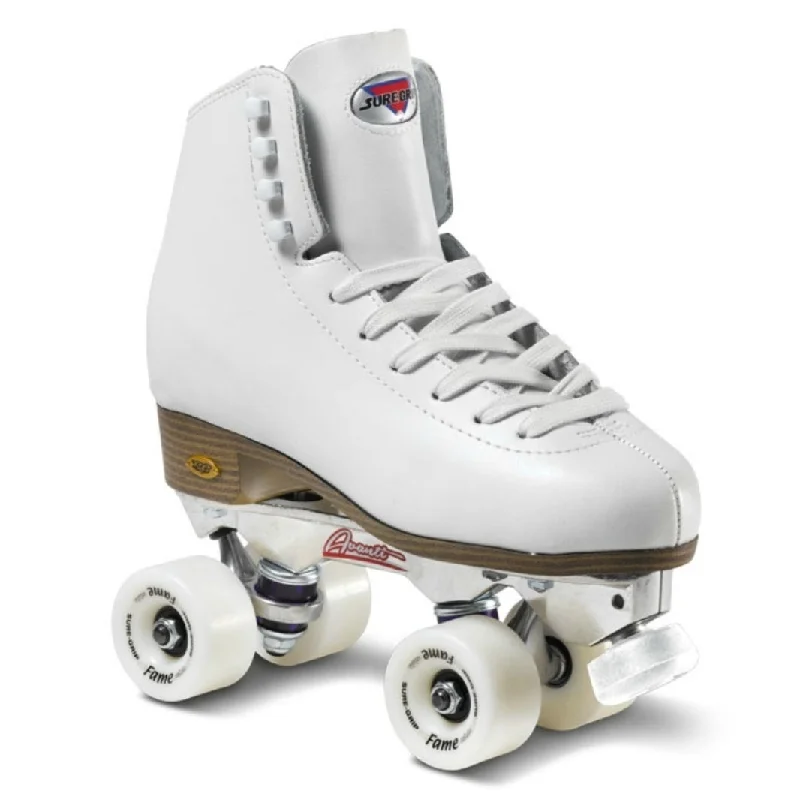 Suregrip Fame Roller Skates White w Avanti Aluminium