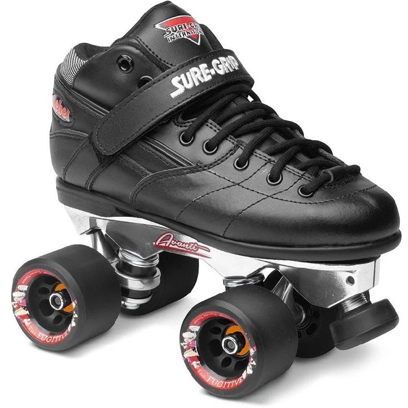 Suregrip Rebel Roller Skates Black w Avanti Aluminium Plate