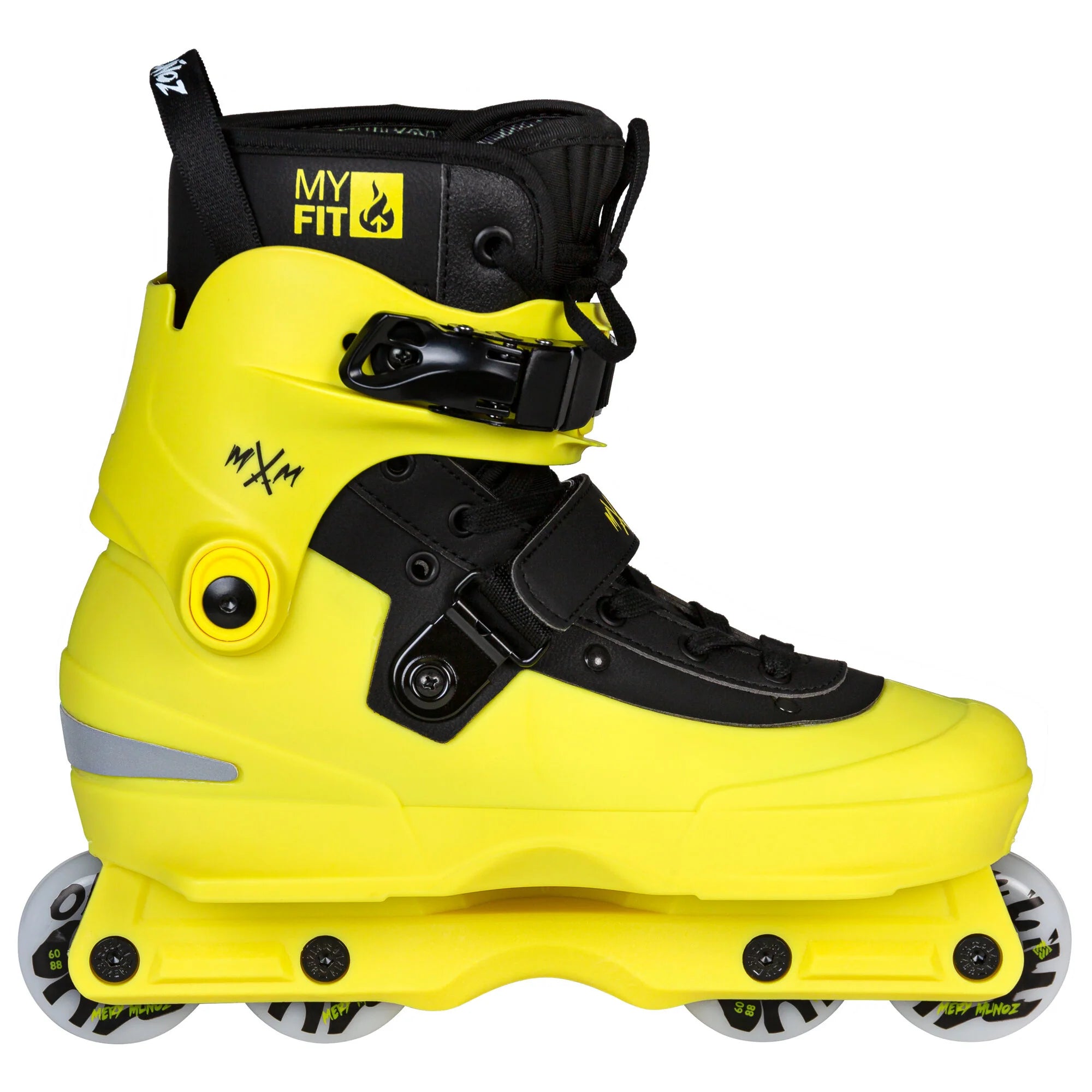 USD Aeon Mery Muñoz II Pro 60 Aggressive Inline Skates Complete - Yellow/Black