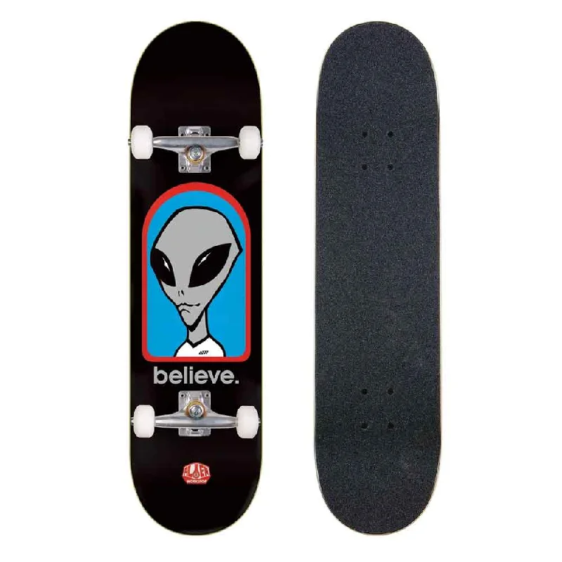 Alien Workshop 7.75" Believe Black Complete Skateboard