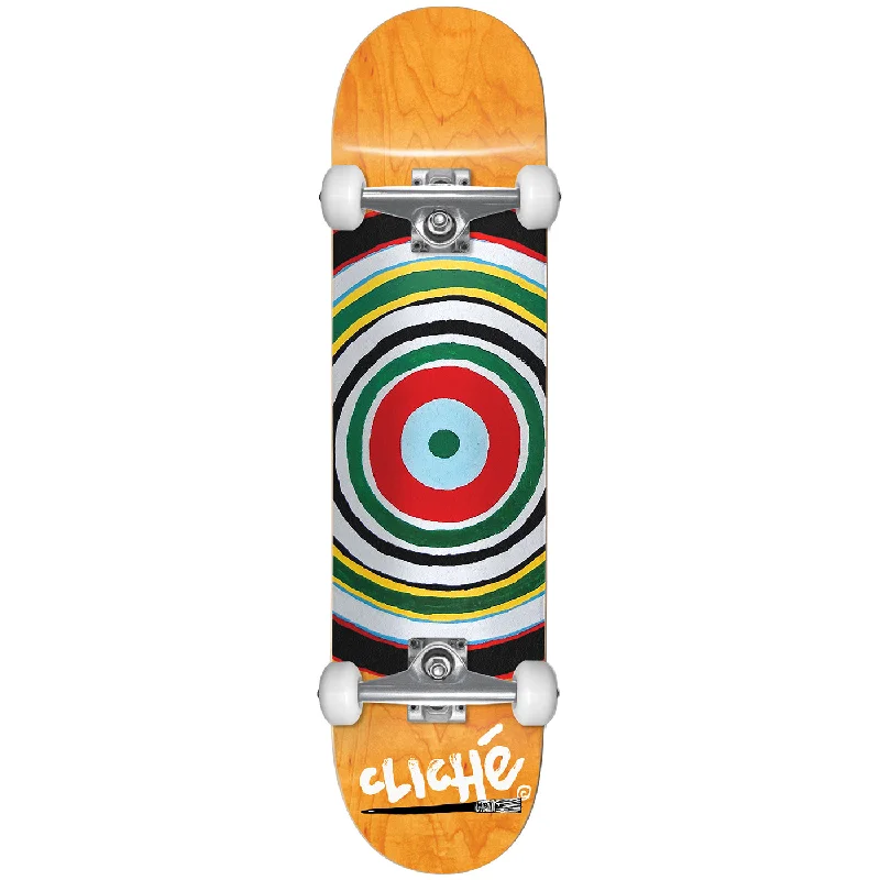 Cliche Skateboards Painted Circle Multi Complete Skateboard - 8.25"