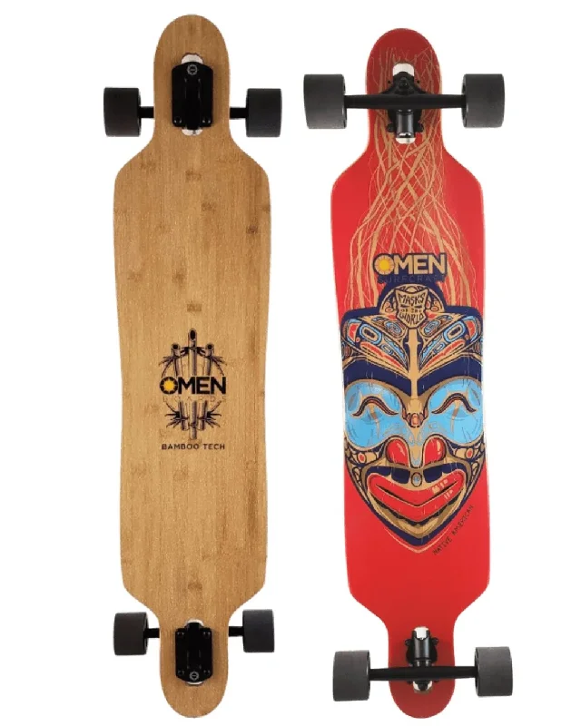 OMEN BOARDS ‘Native American Mask’ DT w/ Flex Longboard Complete (41.5”)