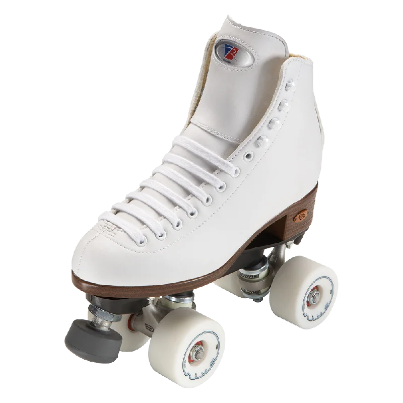 Riedell 111 Angel Skate White w Riva Wheels