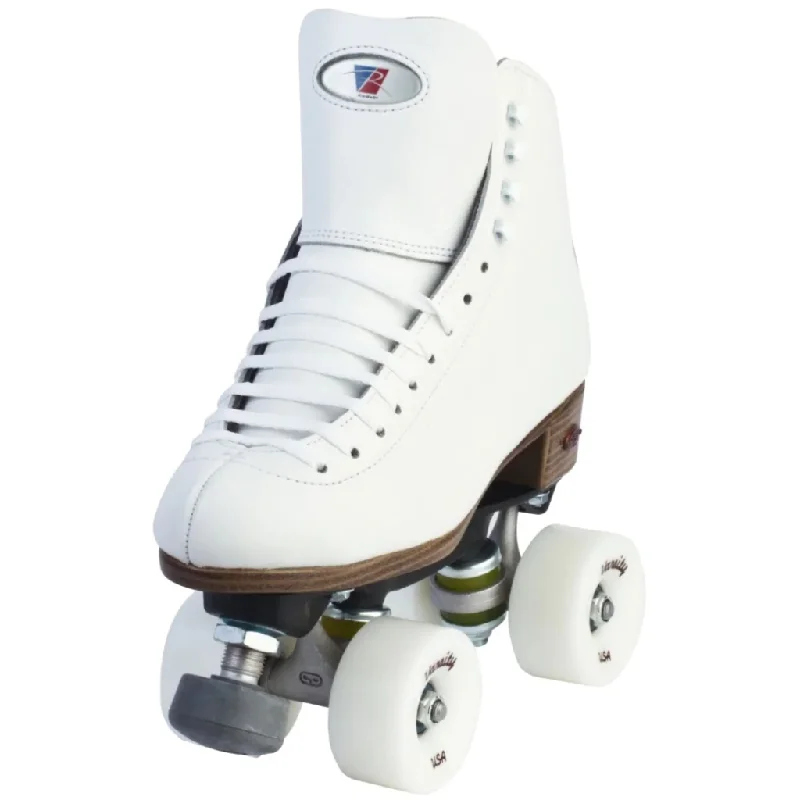 Riedell 120 Raven Skate White w Varsity Wheels