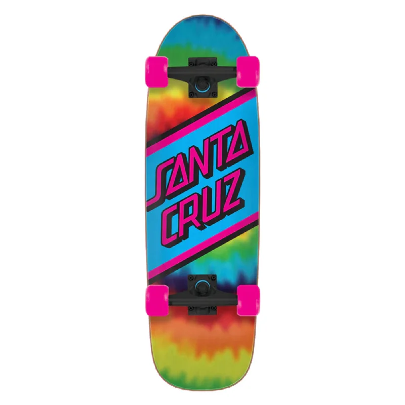 Santa Cruzer Rainbow Tie Dye Complete Skateboard - 8.79"