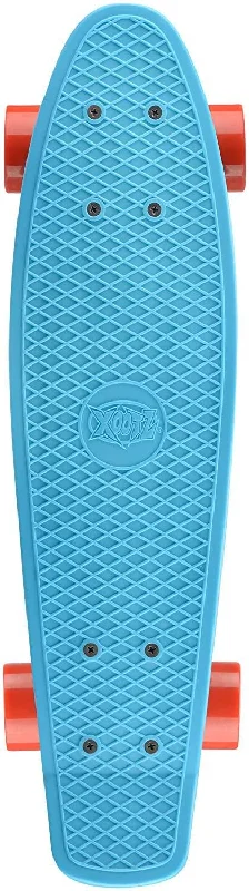 XOOTZ 22-Inch Kid's Mini Cruiser Skateboard - Pastel Blue