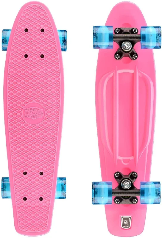 XOOTZ 22-Inch Mini Cruiser Skateboard - Pastel Pink