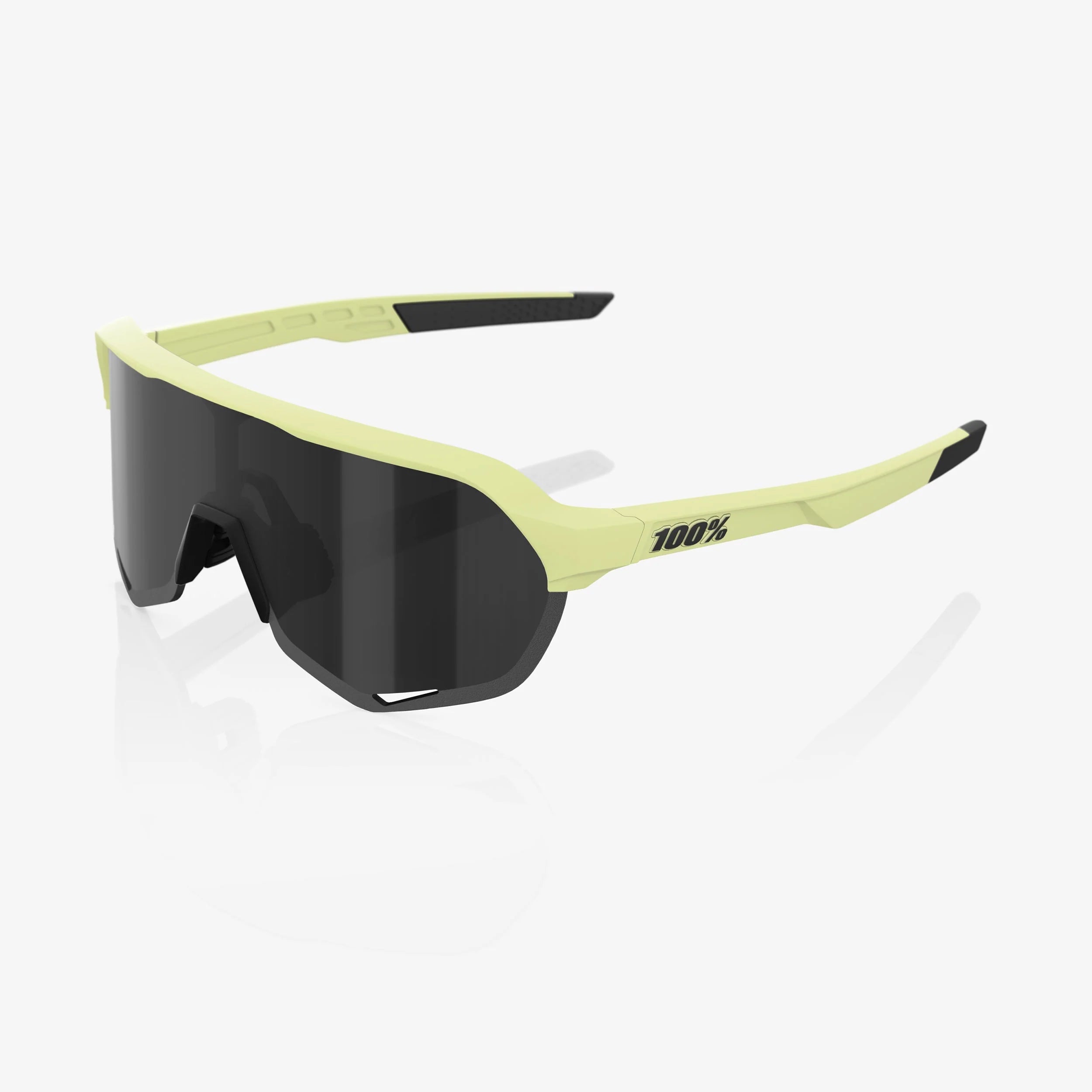 100% S2 Soft Tact Glow Sunglasses, Black Mirror