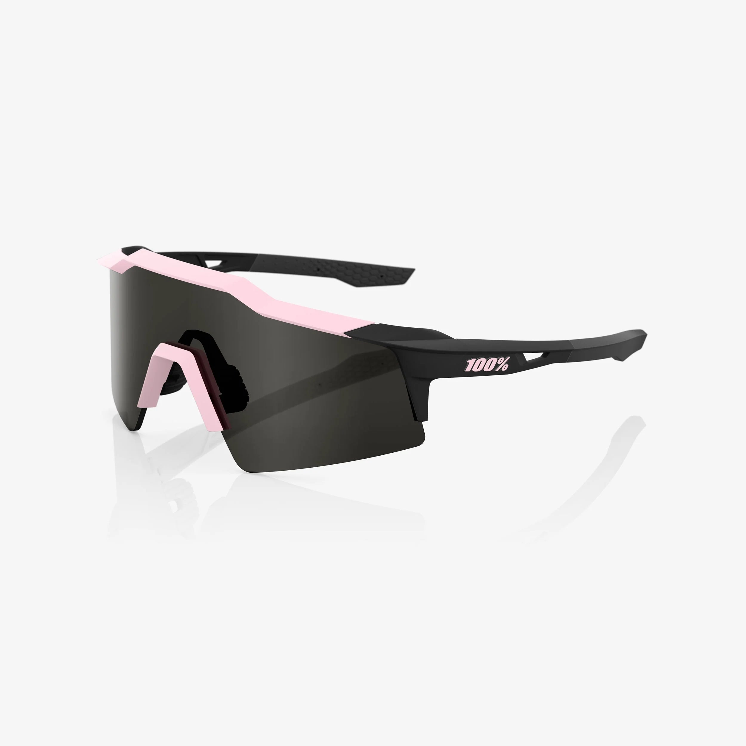 100% Speedcraft SL Soft Tact Desert Pink Sunglasses, Smoke Lens