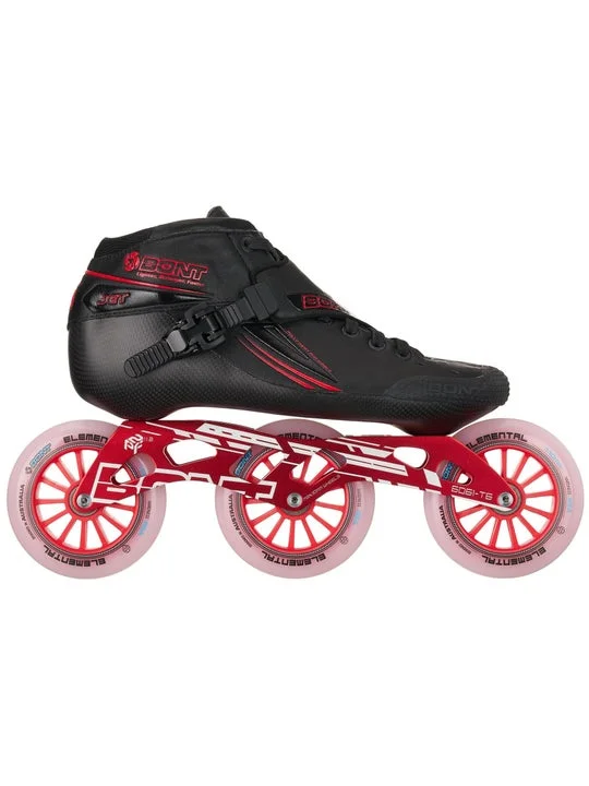 Bont Jet Skates Black/Red 3x110 Complete Skates