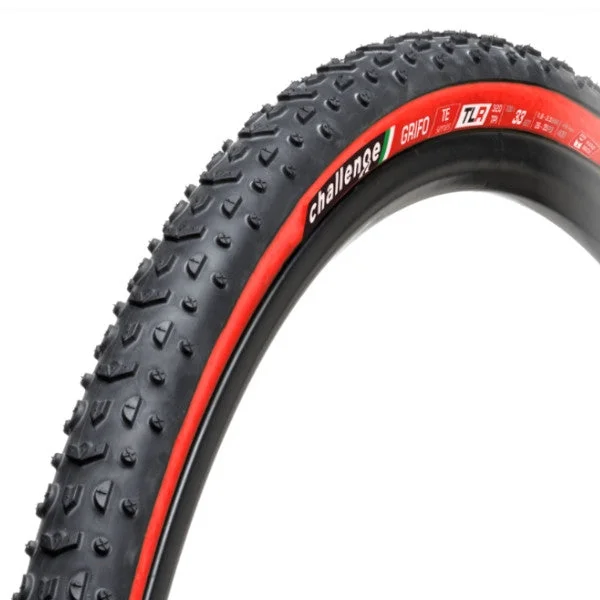 Challenge Grifo Team Edition Red TLR Tubeless Tire, 700x33