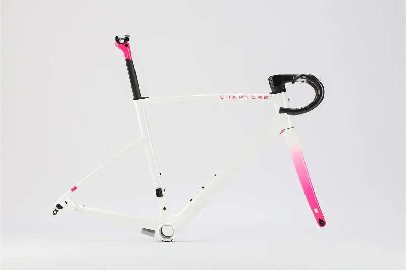 Chapter2 TOA Carbon Disc Brake Frameset White + Pink - Options