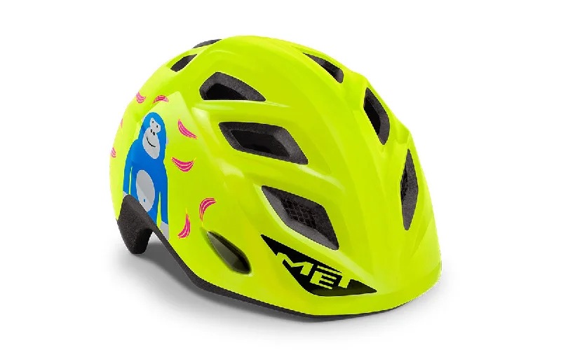 MET Kid's Helmet Elfo Genio Lime Green Monkey