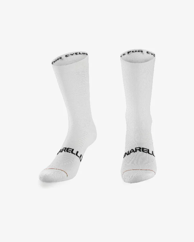 Pinarello Lightweight Cycling Socks, White - Options