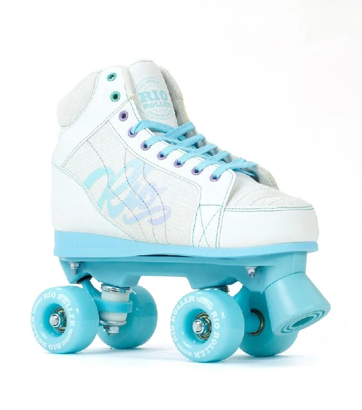 Rio Roller Lumina Quad Skates - White / Blue