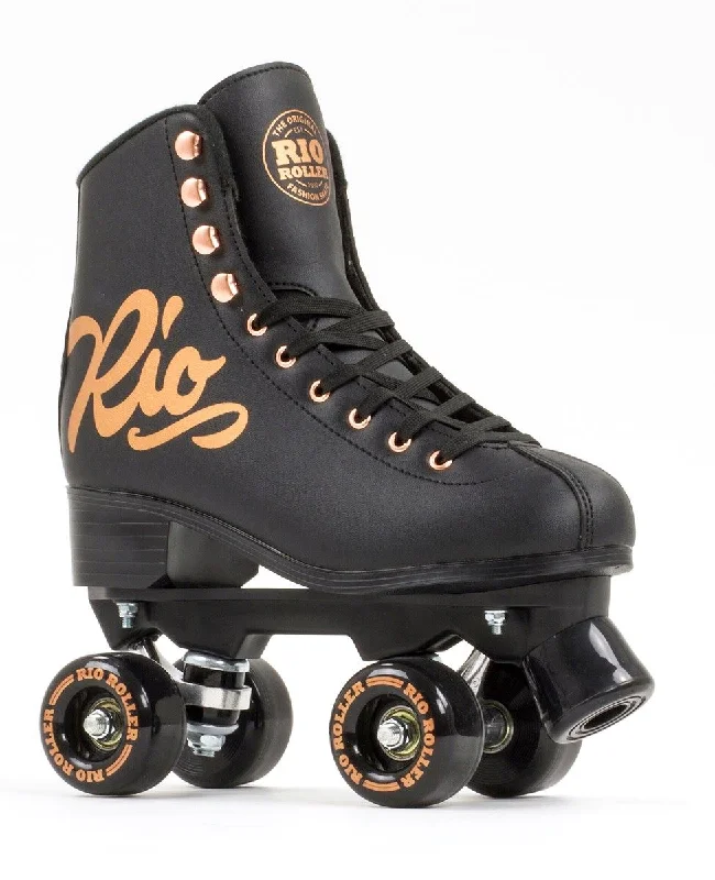 Rio Roller Rose Quad Skates - Rose Black