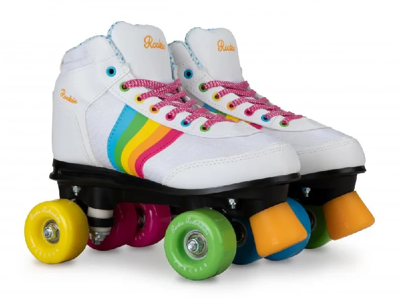 Rookie Quad Skate Rollerskates Forever Rainbow - White