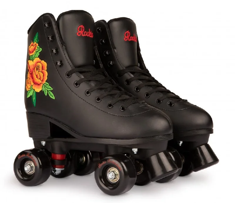 Rookie Quad Skate Rollerskates Rosa - Black