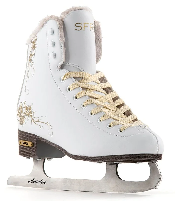 SFR Glitra Ice Skates - White