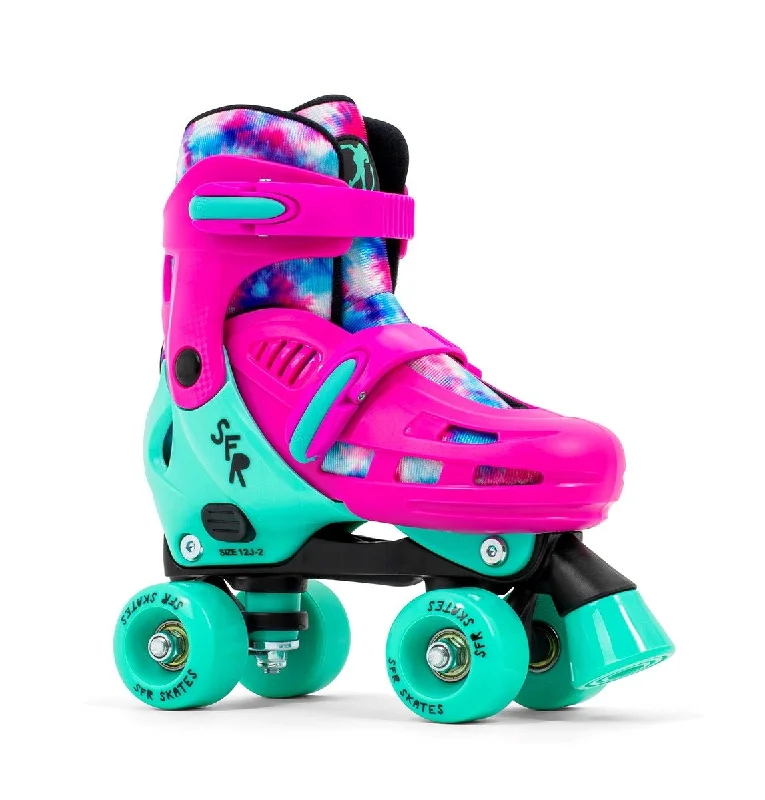 SFR Hurricane V Adjustable Children's Quad Roller Skates - Tie-Dye