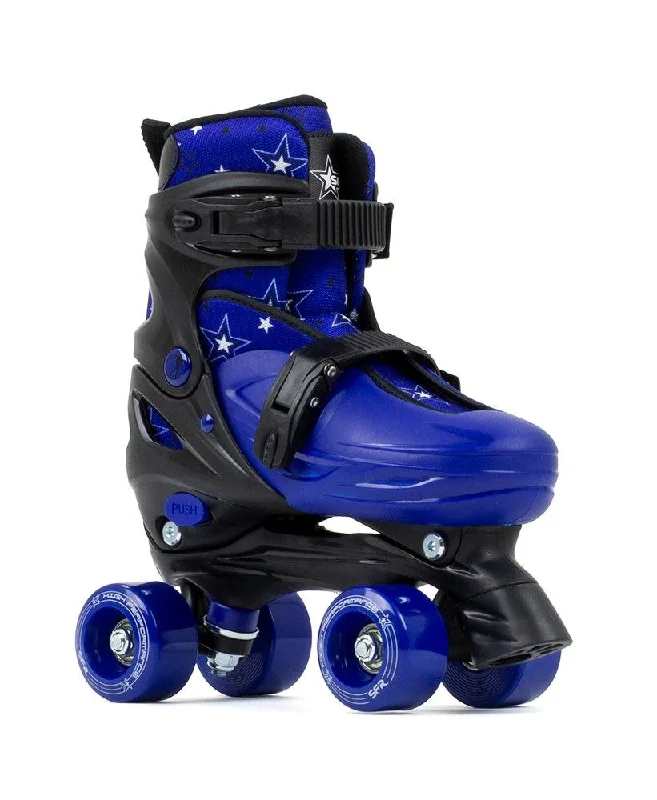 SFR Nebula Adjustable Children's Quad Skates - Black / Blue