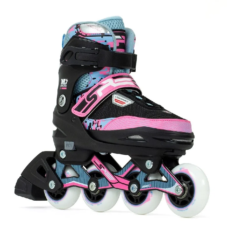 SFR Pixel Adjustable Inline Skates - Blue / Pink